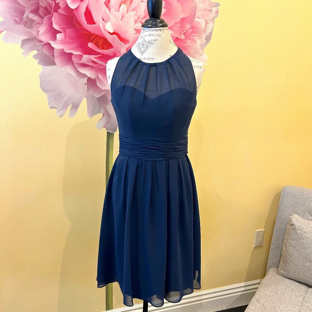 Sorella Vita Short Navy Bridesmaid Dress
